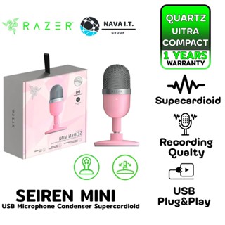 COINSคืน15%⚡FB9JMZV6⚡ RAZER SEIREN MINI QUARTZ ULTRA-COMPACT STREAMING MICROPHONE รับประกัน 1ปี