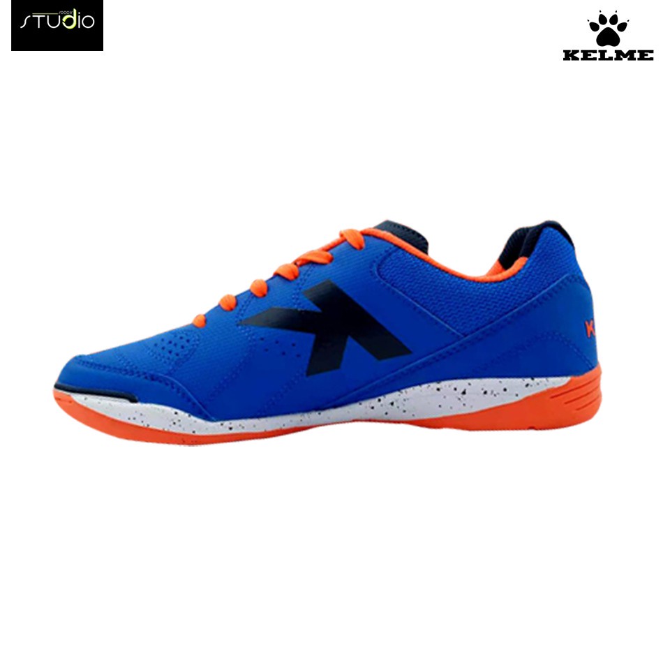 (SALE)[สินค้าลิขสิทธิ์แท้ 100%] รองเท้าฟุตซอล Kelme รุ่น GOLEIRO สีน้ำเงิน