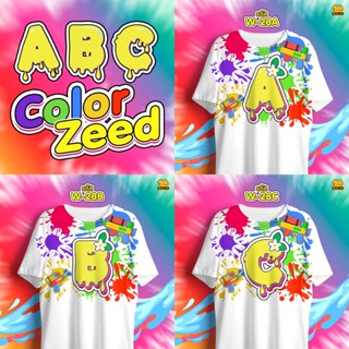เสื้อสงกรานต์ ABC Color Zeed เสื้อตัวอักษรรุ่น MAX (ABC)