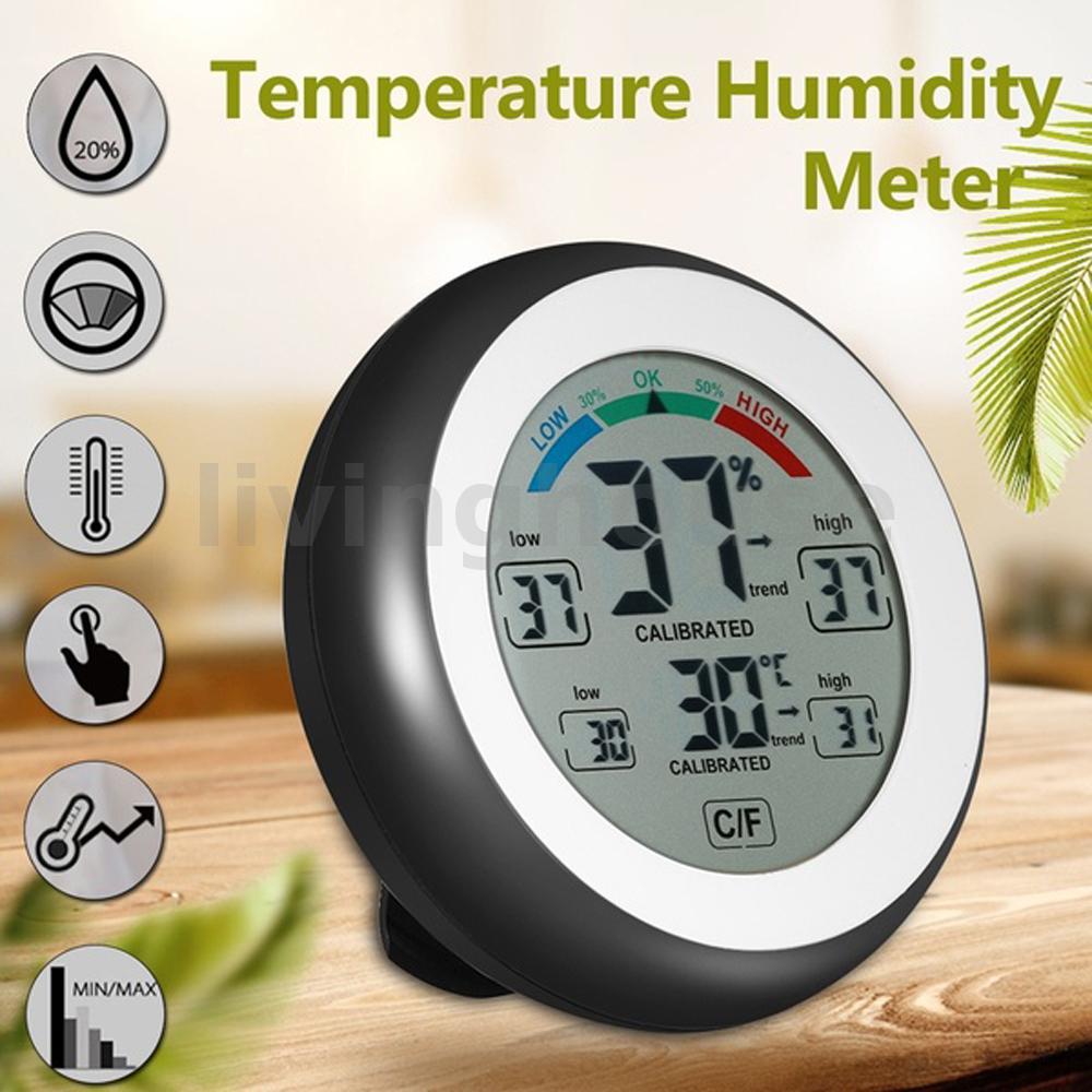 Livinghouse Digital Thermometer Hygrometer Temperature Humidity Meter Max Min Value Trend Display