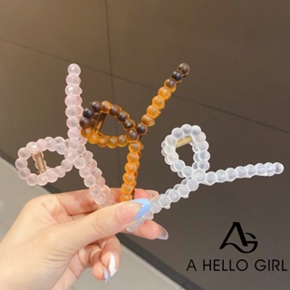 A HELLO GIRL เครื่องประดับ กิ๊บติดผม เนื้อแมตต์ ลายฉลาม แบบเรียบง่าย แฟชั่นฤดูร้อน สําหรับผู้หญิง