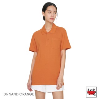 แตงโม (SUIKA) - เสื้อแตงโมคอปก POLO ชาย-หญิง (86 SAND ORANGE)