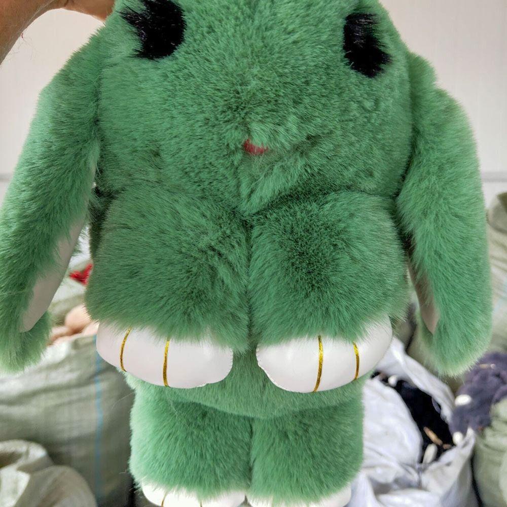 FAVOR กระเป๋าสะพายไหล่ข้างเดียว,ตุ๊กตากระต่ายสองกระเป๋าสะพาย,ของขวัญโซ่ข้ามหรูหรากระเป๋านักเรียนเด็ก - รูปที่ 3