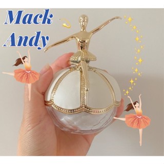 ✅Mack ANDY แป้งฝุ่น ชิมเมอร์ ควบคุมความมัน เนื้อแมตต์ ละเอียดอ่อน เรียบเนียน กันน้ํา NO.MK341