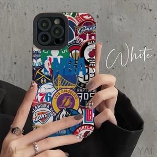 เคสป้องกันโทรศัพท์มือถือ แบบนิ่ม ลายโลโก้บาสเก็ตบอล กันกระแทก สําหรับ Apple Iphone 11promax 8plus 14promax 14 13promax 11 xr xsmax 8P 12pro