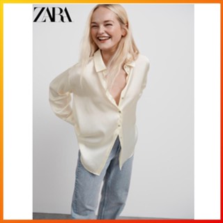 ZARA เสื้อเชิ้ต ผ้าซาติน ผ้าไหมซาติน เข้ากับทุกการแต่งกาย