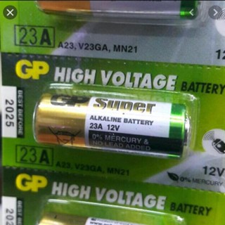 ถ่านไฟฉาย 1 Pac pac 5 ก้อน ถ่าน GP 23A alkaline battery 12V 5pc pack - same battery as A23, V23GA, MN21 ถ่านชาร์จ