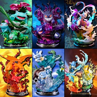 [พร้อมส่ง] โมเดลฟิกเกอร์ Pokemon MFC Evolution Group Third Bomb Little Fire Dragon Charizard Charizard Charizard Water Arrow Turtle GK สําหรับตกแต่ง ของขวัญวันเกิด