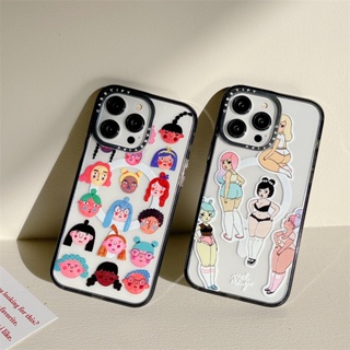 【Butt Girl】casetify เคสป้องกันโทรศัพท์มือถืออะคริลิค แบบแม่เหล็ก ลายตัวอักษร สําหรับ iPhone 14 Pro MAX 11 12 13 Pro MAX 14 Plus