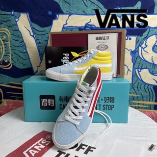 ยี่230306 รองเท้าผ้าใบลําลอง รุ่น Wan33ce Sk8-hi Sk8 High-top สีดํา สีขาว เหมาะกับการเล่นสเก็ตบอร์ด เล่นกีฬากลางแจ้ง สําหรับผู้ชาย และผู้หญิง