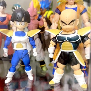 Shf โมเดลฟิกเกอร์ Dragon Ball Z Shf Battle Suit Gohan Krillin Boyhood Chapter Joint ขยับข้อต่อได้ ของเล่นสําหรับเด็ก