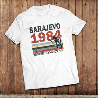 ♚Sarajevo 84 T-Shirt, 1984 winter Olympic games, retro sport tee, vintage sportt shirt for men_03