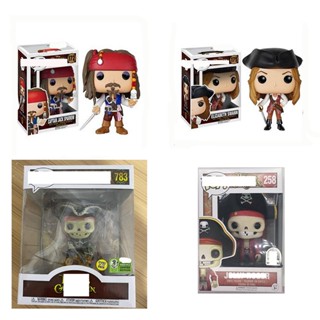 Funko Pop! ฟิกเกอร์ Pirates of The Caribbean: Captain Jack Sparrow William Turner Elizabeth Swann สําหรับตกแต่งบ้าน