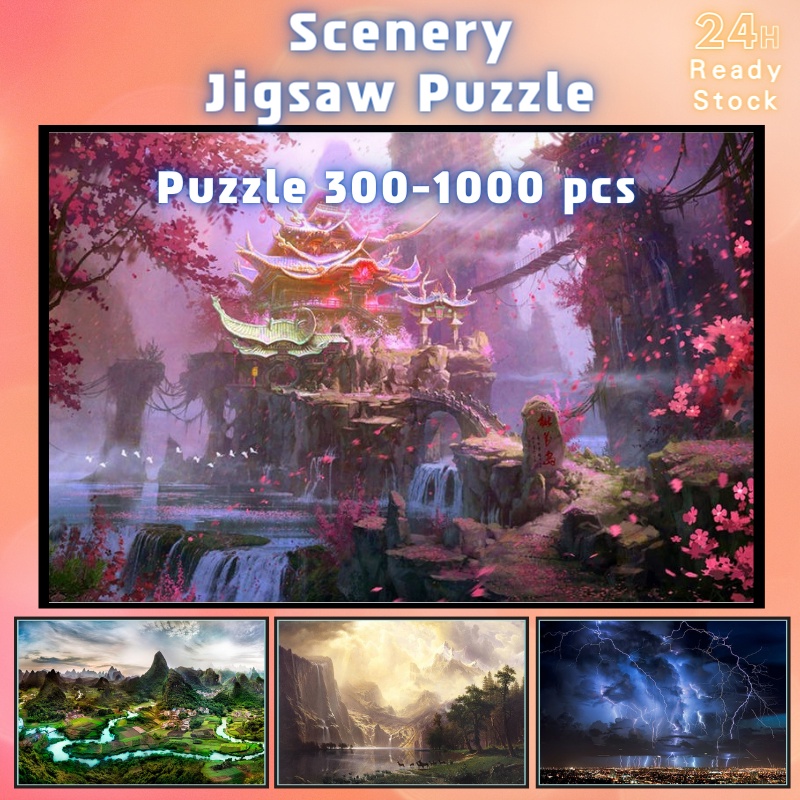 📣พร้อมส่ง📣【Scenery】Jigsaw puzzle จิ๊กซอว์ 1000 ชิ้นของเด็ก จิ๊กซอว์ไม้ 1000 ชิ้น จิ๊กซอว์ 1000 ชิ้นสำหรับผู้ใหญ่ จิ๊กซอ จิ๊กซอว์ 500 ชิ้น🧩6 จิ๊กซอว์ 1000 ชิ้น สำหรับ ผู้ใหญ่ ตัวต่อจิ๊กซอว์ จิ๊กซอว์ การ์ตูน
