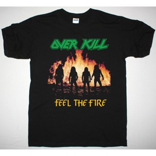 Premium Cotton Inspire Overkill Feel The Fire 1985 Thrash Metal Annihilating Exodus Razor Cute Summer T-shirts_03