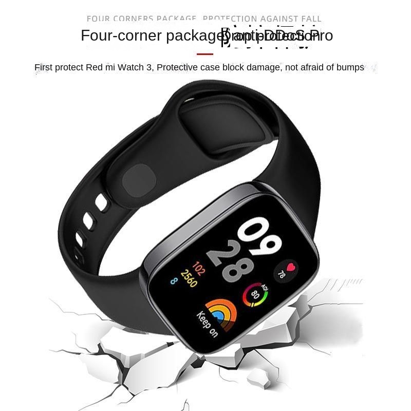 2-in-1 เคสป้องกัน PC พร้อมฟิล์มกระจกนิรภัย สําหรับ Redmi Watch 3 Redmi Watch 2 lite Mi Watch lite