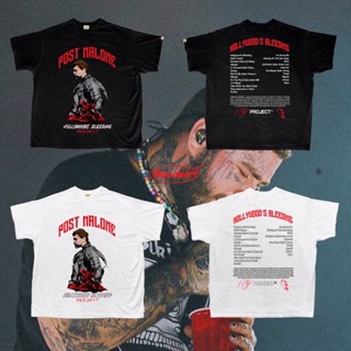 Post Malone - Hollywood’s Bleeding Tee by The Project PHเสื้อยืด  ขนาด: S-4XL