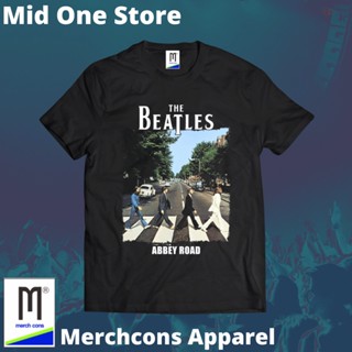 oversize T-shirt Mod2226/kaos BAND THE BEATLES ป้ายแท็ก ABBEY ROAD MERCHCONS SIZE Outside/KAOS Music DISTRO S-5XL