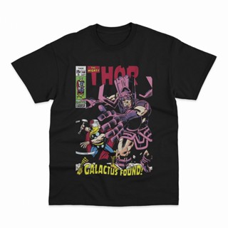 เสื้อยืดแขนสั้นเสื้อยืด พิมพ์ลาย Thor Galactus FoundS-5XL