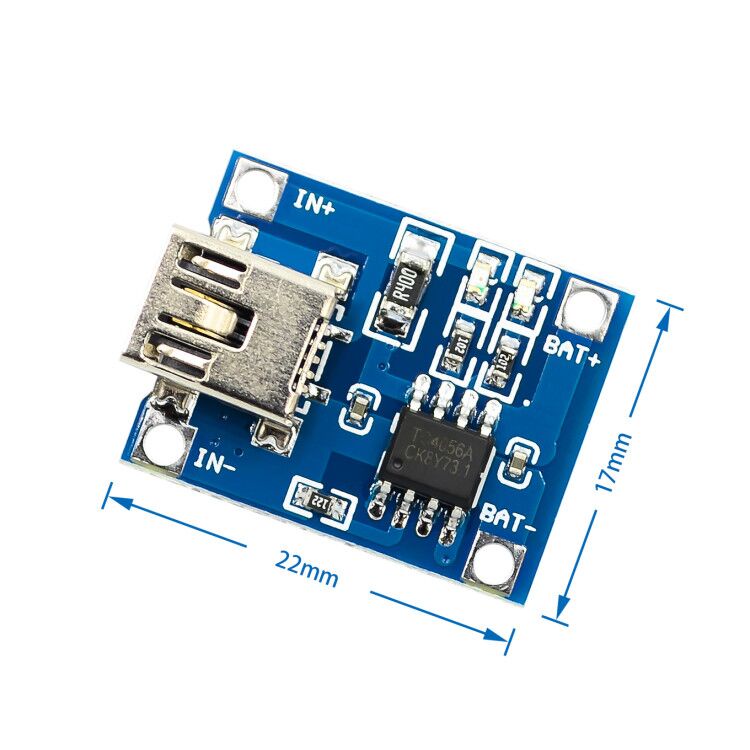 บอร์ดโมดูลชาร์จแบตเตอรี่ลิเธียม Mini Micro Type-c USB 5V 1A 18650 TP4056 1A Li-ion