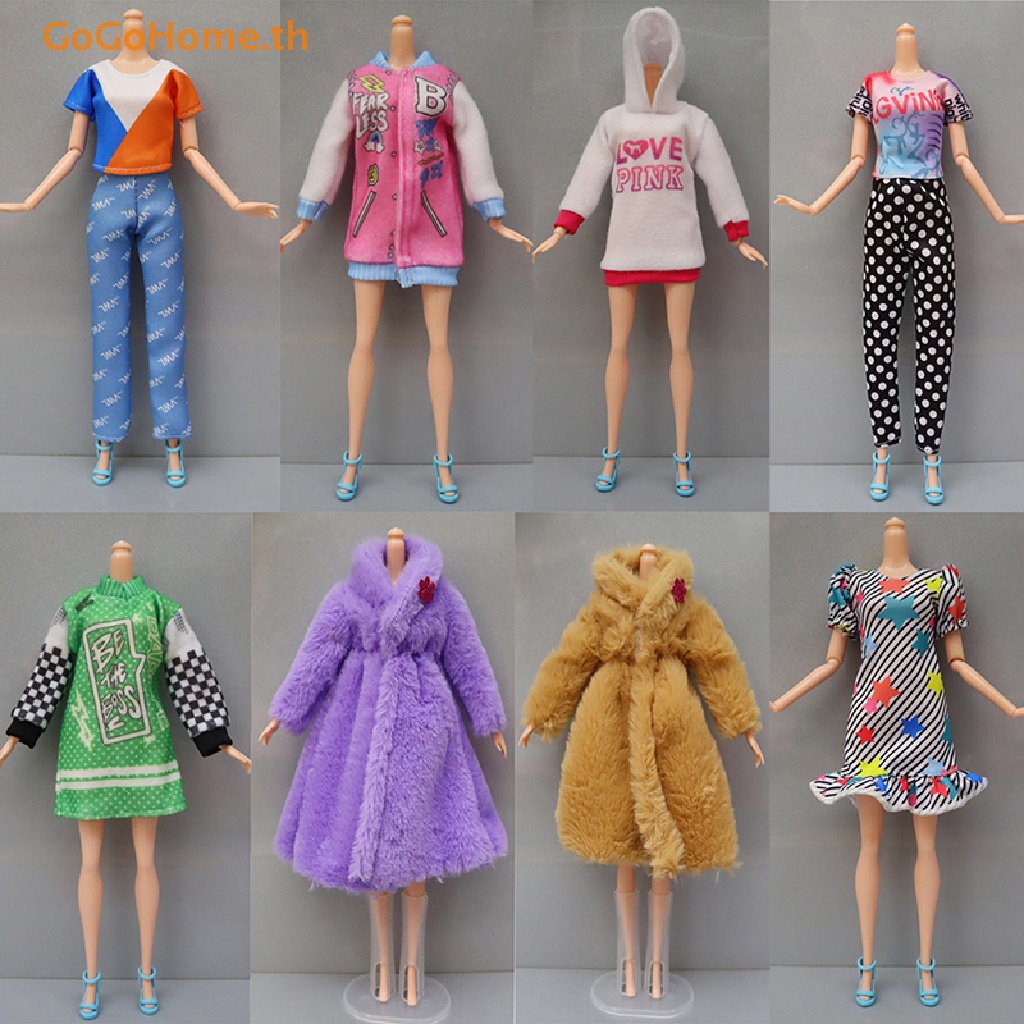 Gogo ชุดเสื้อเชิ้ต กระโปรงลําลอง 1/6 สําหรับบ้านตุ๊กตา 1 ชุด