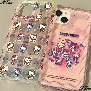 ✅เคสป้องกันโทรศัพท์มือถือ แบบนิ่ม ลายคิตตี้ สําหรับ Apple Iphone 14promax 13 12 11 M4H7