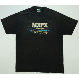 [S-5XL] เสื้อแฟชั่นผญ - เสื้อยืดผู้ชายเทรนด์ร้อนแรงTGCINDERBLOCKMxPxTour90s2000sSkaterPunkRockBandBlack3119