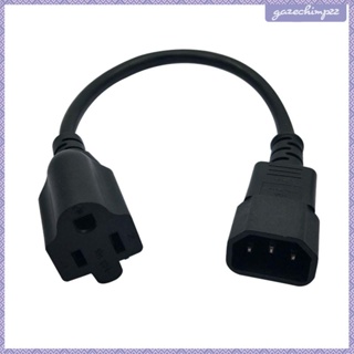 [Gazechimp] Power Cord IEC320 C14 to American Standard 5-15R Durable Accessory 3 Pin