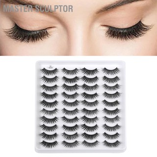 Master Sculptor 20 คู่ขนตาปลอม 3D Eye Lashes สวยดูสบายตา 4 ประเภทสำหรับปาร์ตี้ออกเดทแต่งหน้า