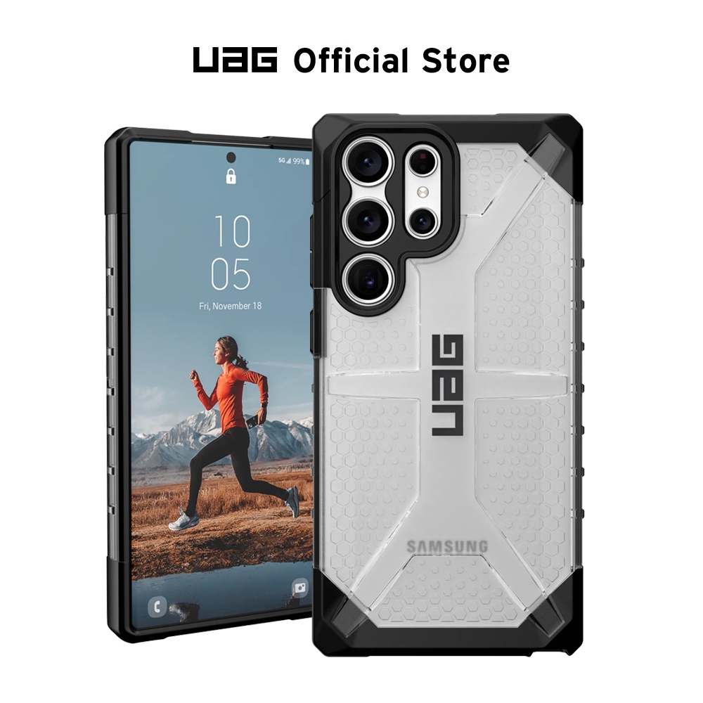 ใหม่ uag สําหรับ Samsung Galaxy s25+ s24+ s23 s22 ultra PLUS กรณี UAG ครึ่ง Clear เกราะโปร่งใส