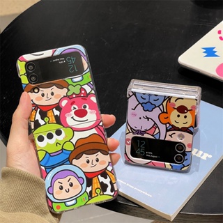 เคสโทรศัพท์มือถือ PC แบบแข็ง ฝาพับ ลายการ์ตูน Toy Story สําหรับ Samsung Galaxy Z Flip 3 Z Flip 4 W23 ZFlip3 ZFlip4