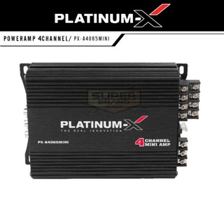 PLATINUM-X  PX-A4065MINI  เพาเวอร์แอมป์ 4CH เพาเวอร์ 4ชาแนล ขนาดเล็กใช้งานได้ดี แอมป์ขยายเสียง เครื่องขยายเสียง