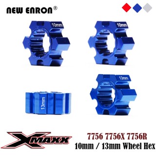 2PC RC ล้อ Hex Hub Hex 10mm 13mm ความหนา 7756 7756X 7756R สำหรับชิ้นส่วนรถยนต์ RC 1/5 Traxxas X-Maxx 1: 5 XMaxx 8S 77086-4 1/6 XRT