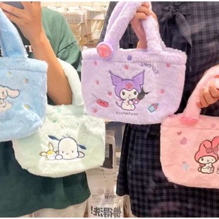 ใหม่ Sanrio My Melody Kuromi Pochacco Anime Kawaii กระเป๋าถือ กระเป๋าเป้สะพายหลัง สําหรับเด็กผู้หญิง