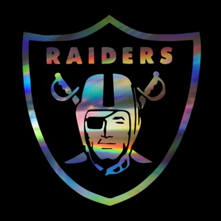 สติกเกอร์ไวนิล ลายทีมฟุตบอล Raiders American Football Team สะท้อนแสง กันน้ํา สําหรับติดตกแต่งรถยนต์ รถจักรยานยนต์ หน้าต่าง กันชนหลัง