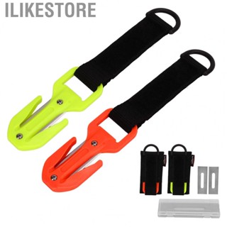 Ilikestore Scuba Diving Strap Cutter  Sharp Blades Safety Line with Blade Storage Box for Secure Rescue Diver