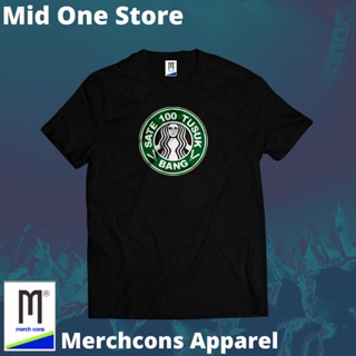 oversize T-shirt Mod2333 เสื้อยืดลําลอง แขนสั้น พิมพ์ลาย starbuck SATE 100-TAG MERCHCONS ไซซ์นอก DISTRO Music S-5XL