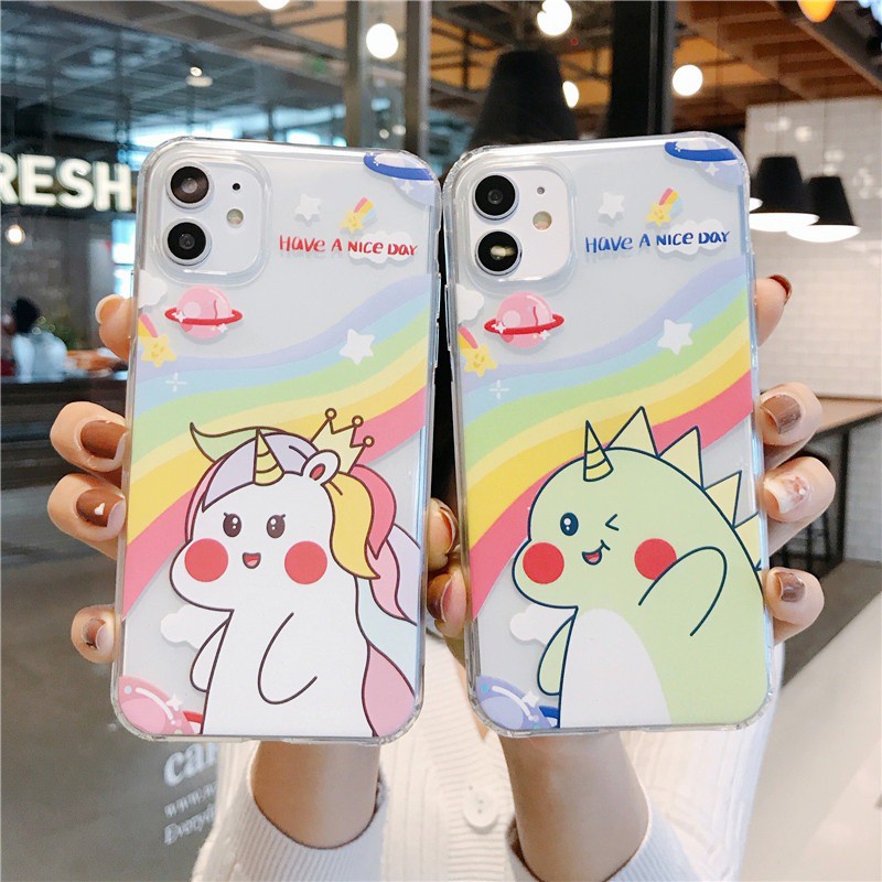 ANTICRCK พิมพ์ UNICORN RAINBOW กรณี oppo a3x a3 nfc A60 a17k a58 4g a38/a18 a95 5g reno 11F 8t 10 5z