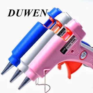 DUWEN ปืนกาวร้อนละลาย 20W ขนาดเล็ก อุณหภูมิความร้อน 7 มม. สําหรับซ่อมแซม