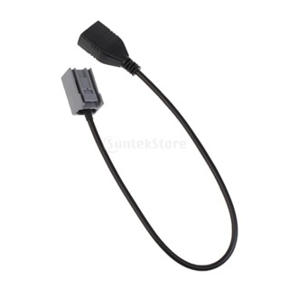 อุปกรณ์รถยนต์ USB สายเคเบิ้ล อะแดปเตอร์ สำหรับ  Honda Civic Jazz Fit CR-V Accord Odyssey Audi