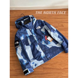 เสื้อแจ็กเก็ตยีน มีฮู้ด พิมพ์ลาย Sup x TNF Week 17 The North Face I4RW 2023