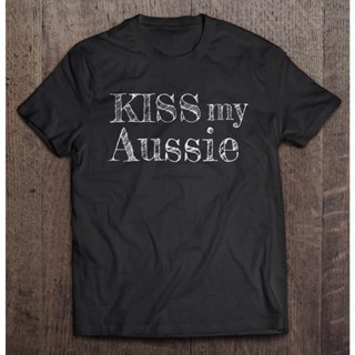 เสื้อยืดผู้ เสื้อยืด พิมพ์ลาย Kiss Me Aussie สําหรับผู้ชาย S-5XL