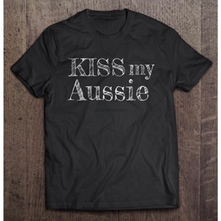 เสื้อยืดผู้ เสื้อยืด พิมพ์ลาย Kiss Me Aussie สําหรับผู้ชาย S-5XL