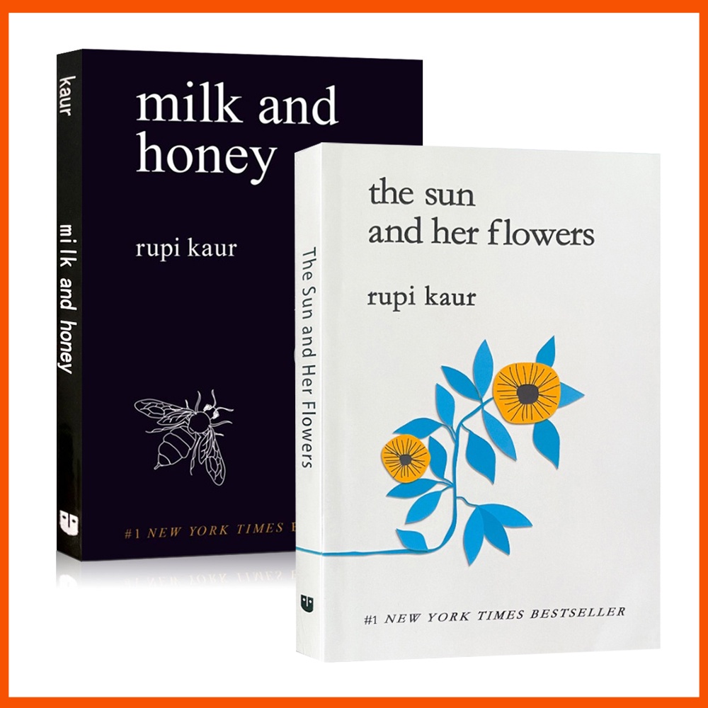 Milk and Honey or the Sun and Flowers by Rupi Kaur in English for Adult Paperback