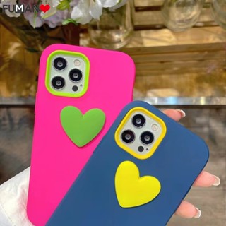 3 in 1 เคสโทรศัพท์ซิลิโคน แบบนิ่ม ลายหัวใจ 3D สําหรับ Realme C30S C30 C35 C25Y C21Y C11 2021 C20 C21 R17 Find X2 Lite
