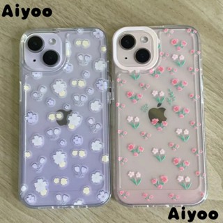 ✅เคสมือถือ ลายดอกไม้ กันกระแทก สําหรับ iPhone 13 Pro Max 14 Pro 12 Apple 11 xs xrins