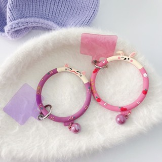 【Fashion】สายคล้องข้อมือซิลิโคน รูปกระต่ายนําโชค กันสูญหาย พร้อมคลิปสายคล้อง แบบพกพา