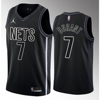 เสื้อกีฬาบาสเก็ตบอล nba Brooklyn Nets No.7 Durant สีดํา 2023