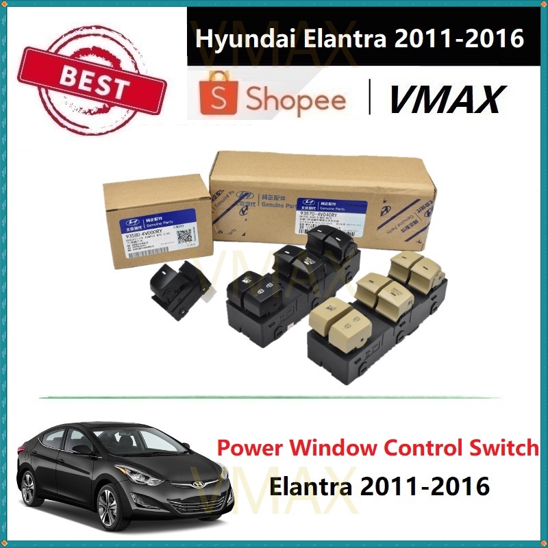 Hyundai Elantra Power สวิทช์ควบคุมหน้าต่างกระจกปุ่มยกสําหรับ Hyundai Elantra 2011 2012 2013 2014 201