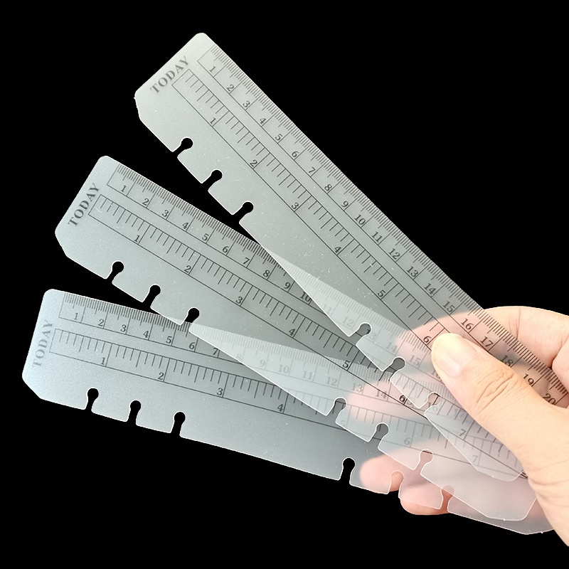 【JY】ไม้บรรทัดพลาสติก ขนาด A5 A6 สําหรับคั่นหนังสือ เครื่องเขียน - รูปที่ 3